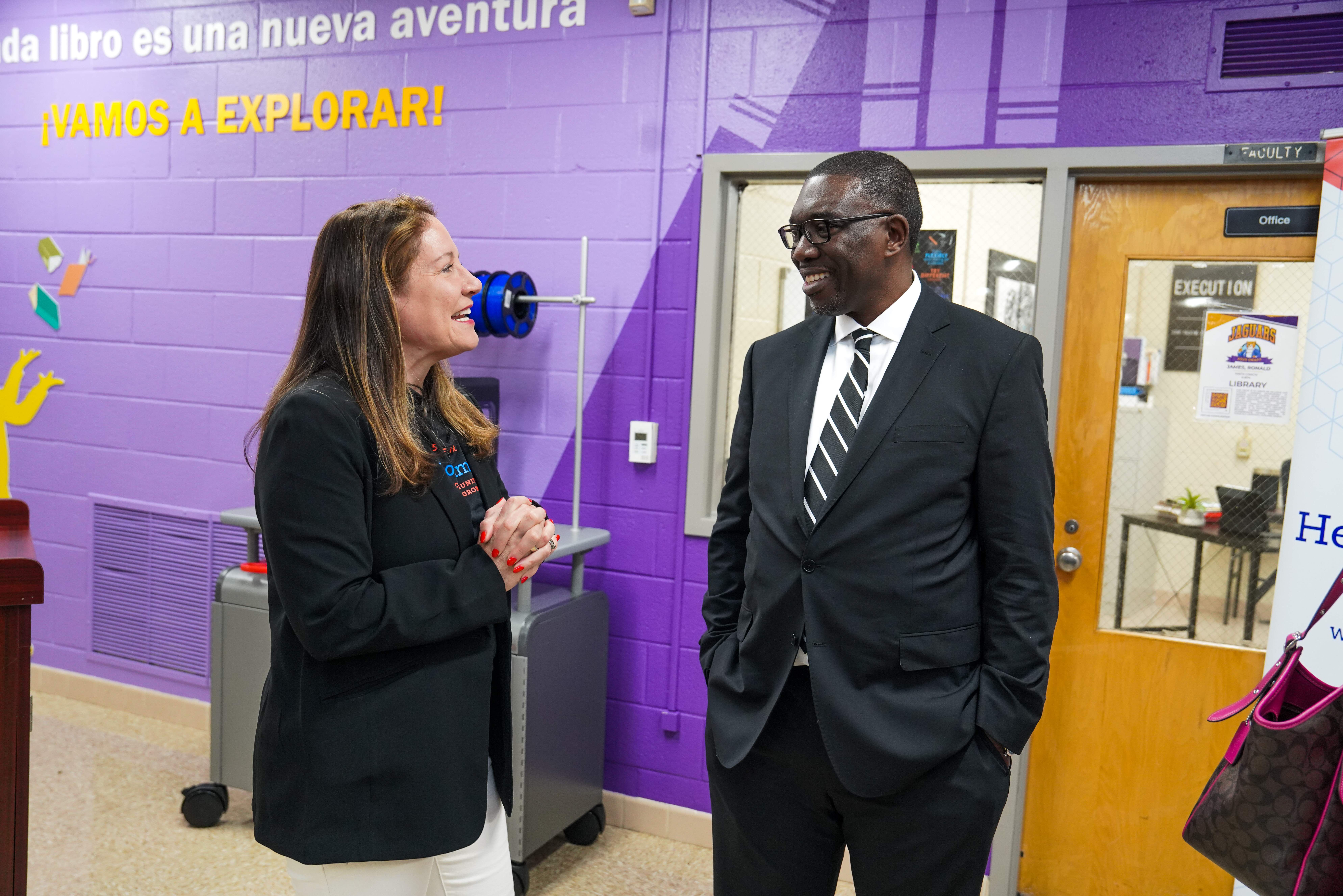 superintendent in library