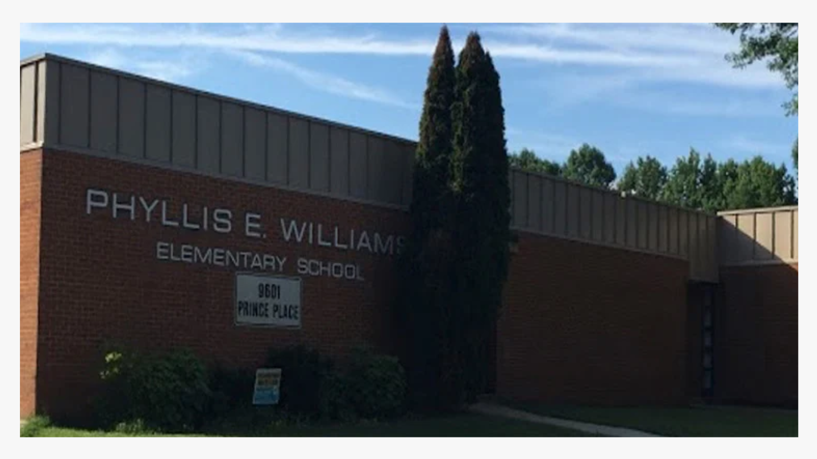 Exterior view of the Phillis E. Williams Spanish Immersion School building