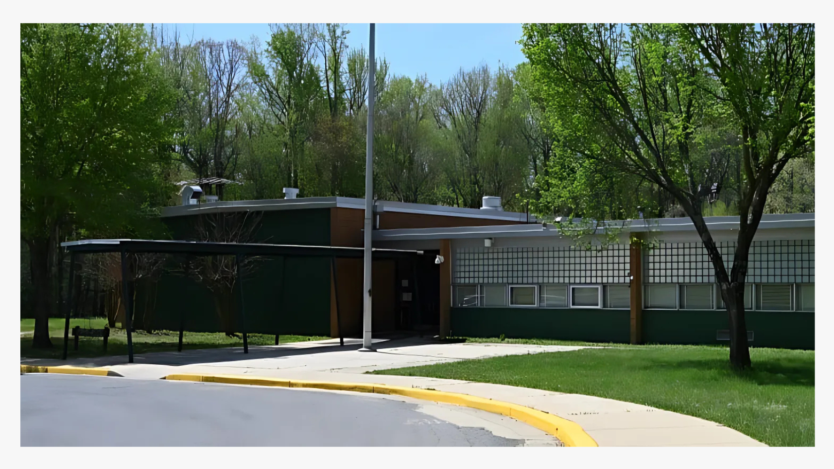 school building construction rendition